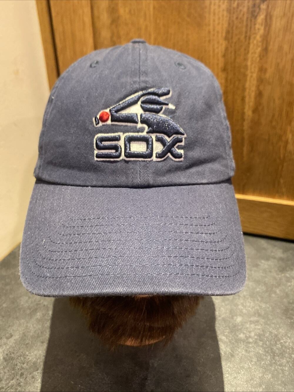 MLB Chicago White Sox '47 Brand Clean Up Adjustable Hat Retro Logo Navy